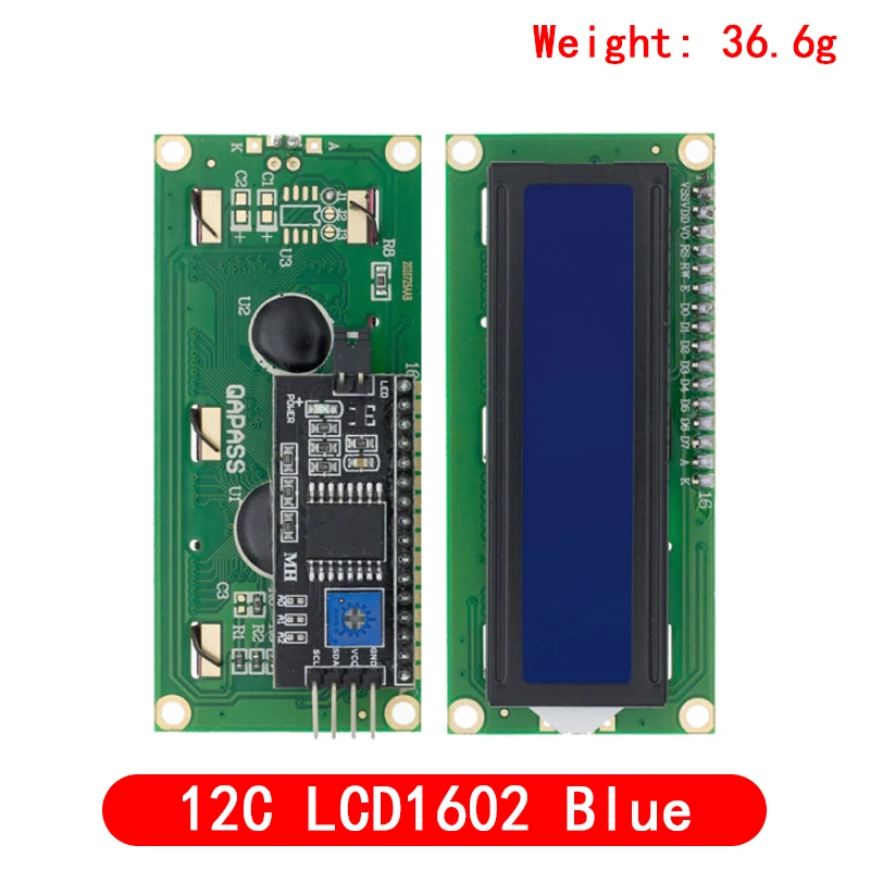 1 Stks/partij Lcd Module Blauw Groen Scherm Iic/I2C 1602 Voor Arduino 1602 Lcd Uno R3 Mega2560 LCD1602