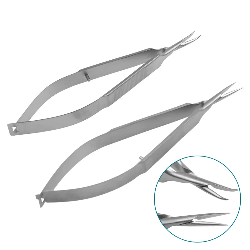 

Ophthalmic Needle Holding Pliers Needle Holder Forceps Stainless Steel Curved Straight Head Ophthalmic Instrument Autocalvable