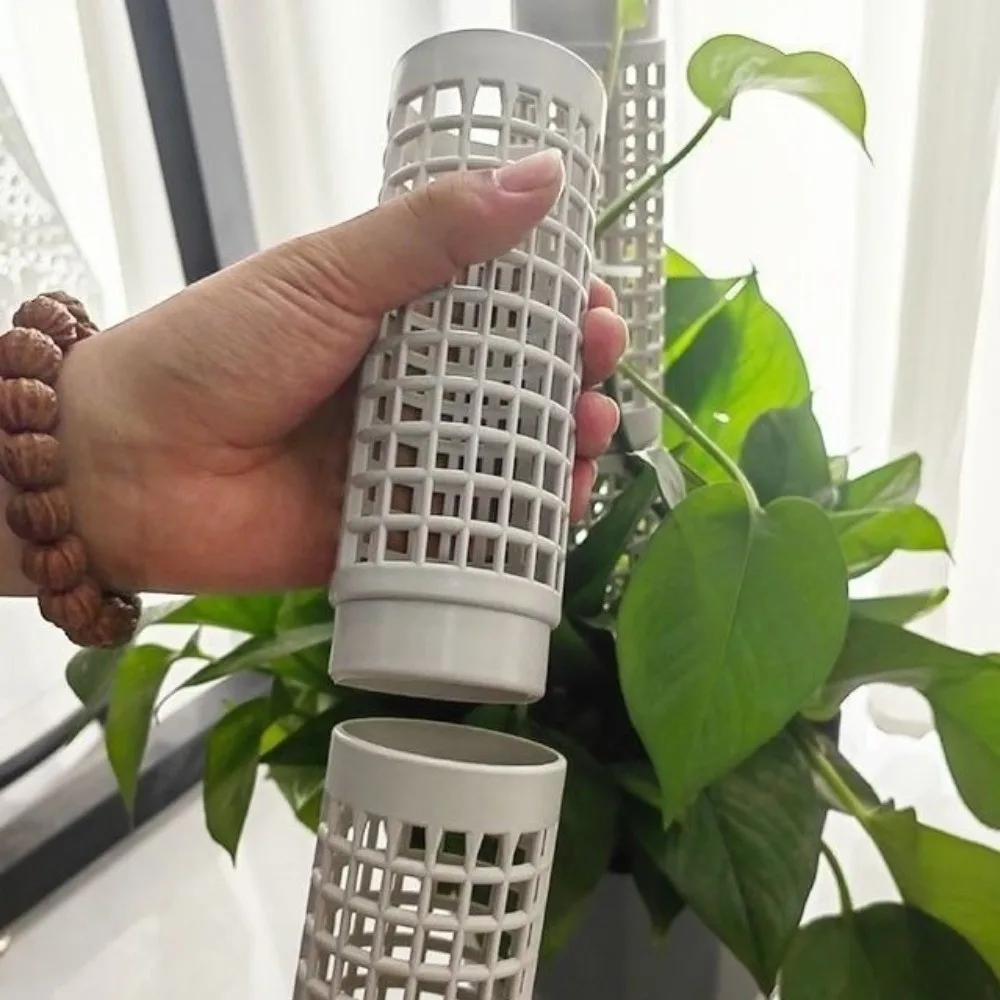 6 Peças de Suporte de Crescimento para Plantas em Plástico, Tipo Haste de Musgo, com Montagem Fácil e Suporte Fixo Interligável, Robusto, para Estufa