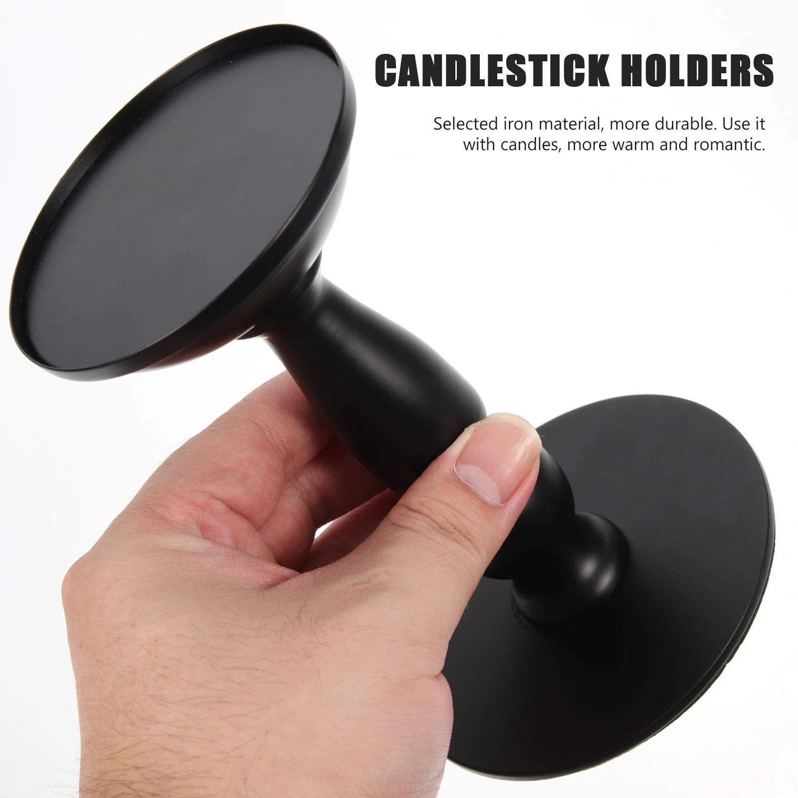 

Candlelight Dinner Decoration Candlestick Retro Holder Candlesticks Holders Vintage Iron Banquet Tealight Metal for Pillar