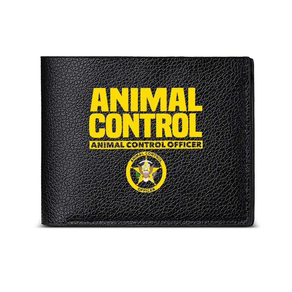 Animal Control Officer Design Men's Wallet Card Holder Casual Business Fashion Print Style Accessory