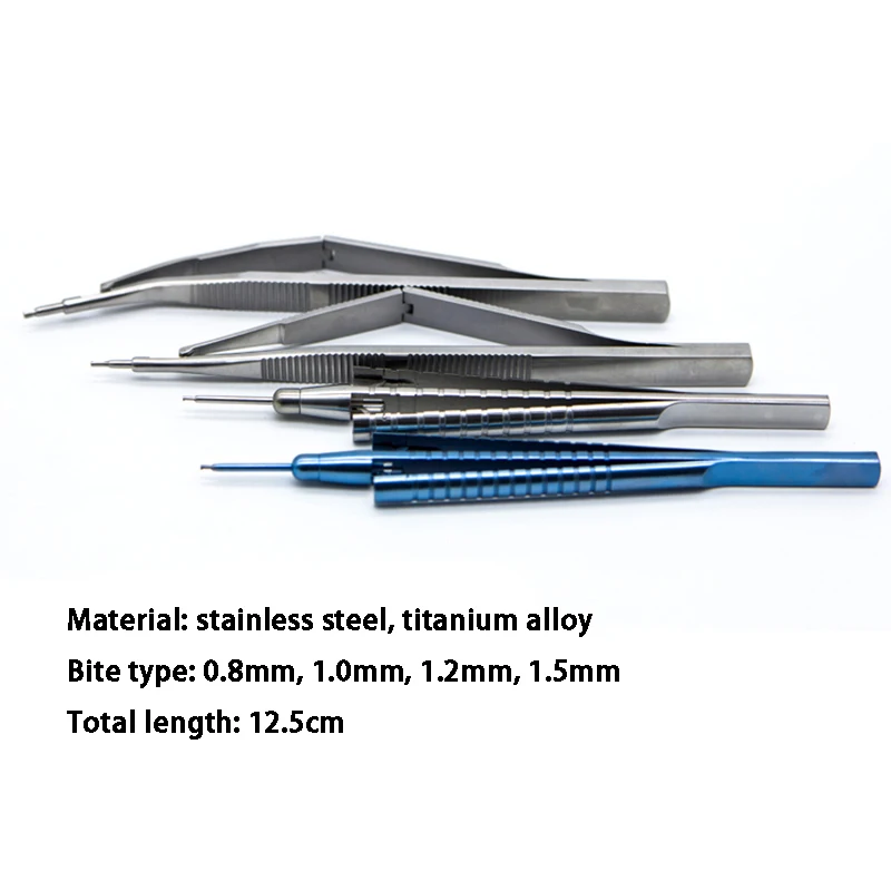 Ophthalmic Microinstruments Stainless Steel Titanium Alloy Scleral Trabecular Cutter Straight Curved