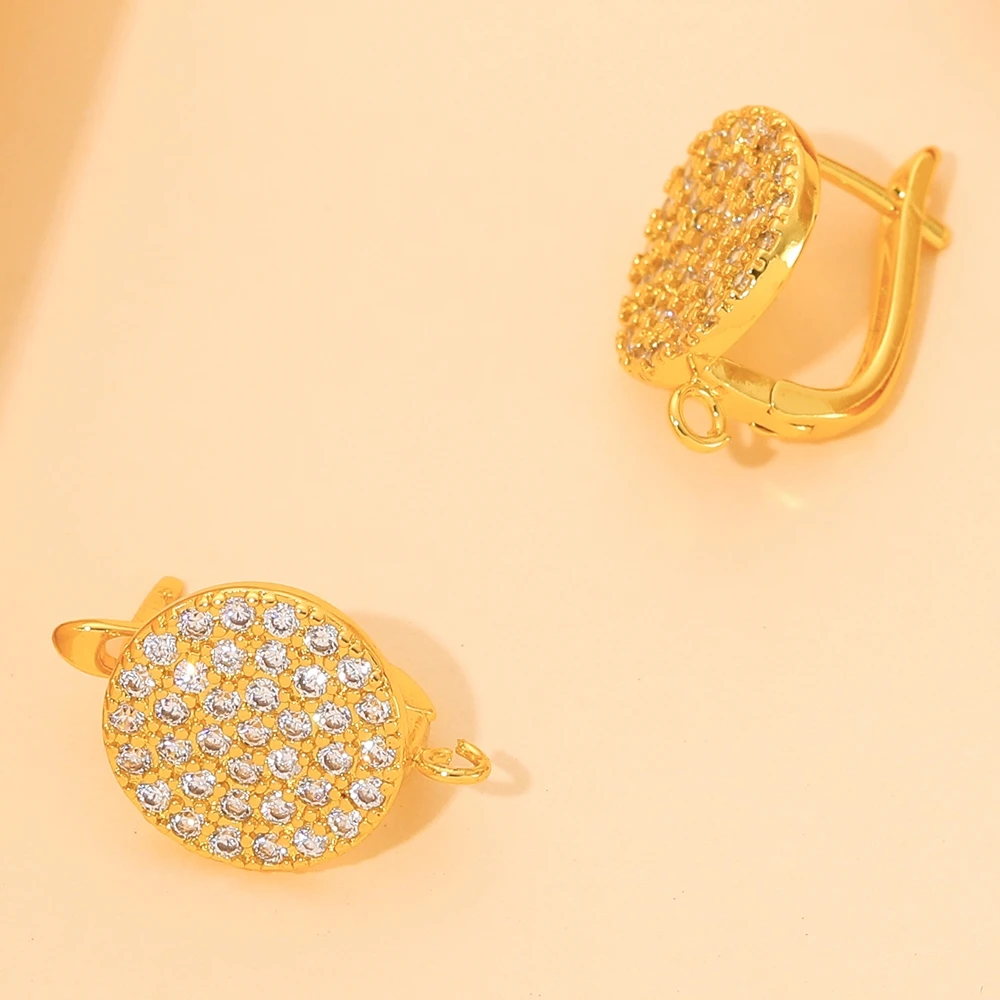 Juya 18 Karat vergoldet versilbert kreative Basic Bail Ohr draht Verschluss Ohrring Haken Zubehör für DIY Frauen trend ige Ohrring herstellung – Detail 14