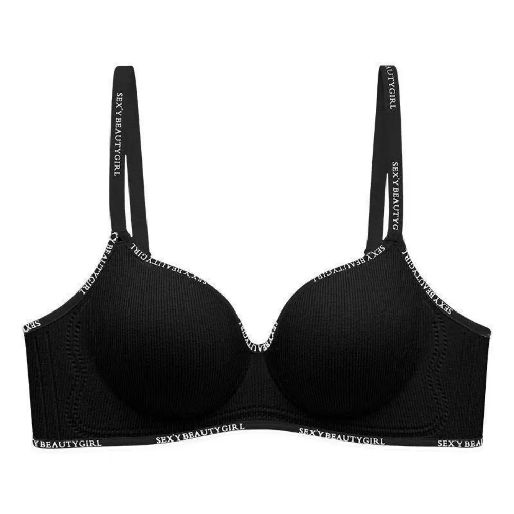 

New Breathable Thin Bra Seamless Without Steel Ring Cotton Bra Solid Color Comfortable to Wear Sports Vest