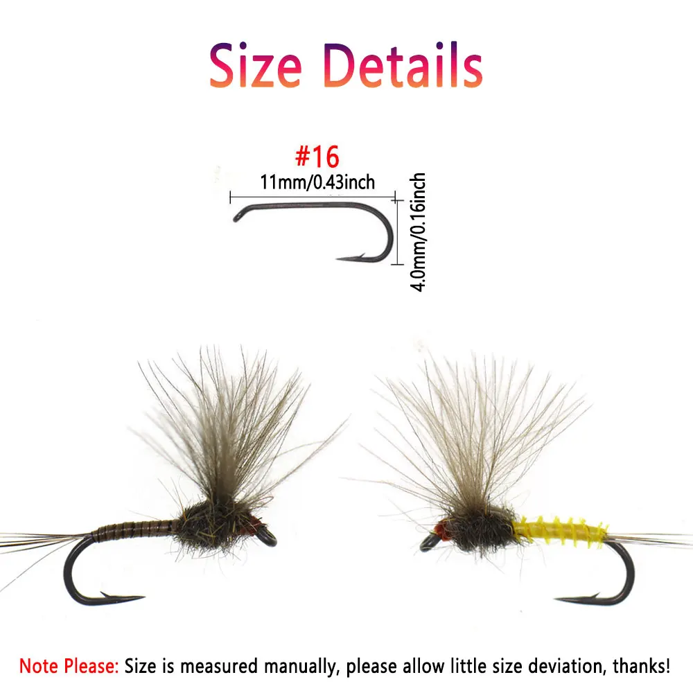بيمو 5/6 قطعة # 16 CDC ريشة الجناح Mayfly الجافة يطير الشائكة الاصطناعي الزمرد الحشرات الطعم لسمك السلمون المرقط Grayling جثم الصيد إغراء #4