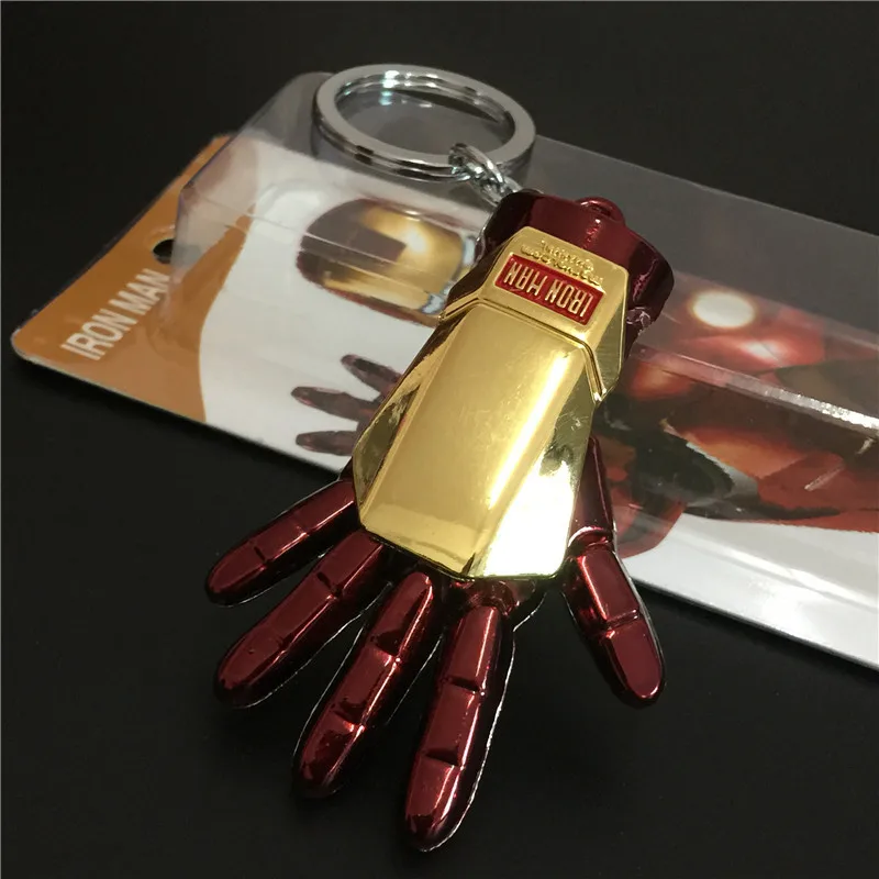 Accesorios de personaje de Anime de dibujos animados de Iron Man, collar esmaltado, pendientes, colgante, accesorios de bricolaje, abalorio de Metal de aleación