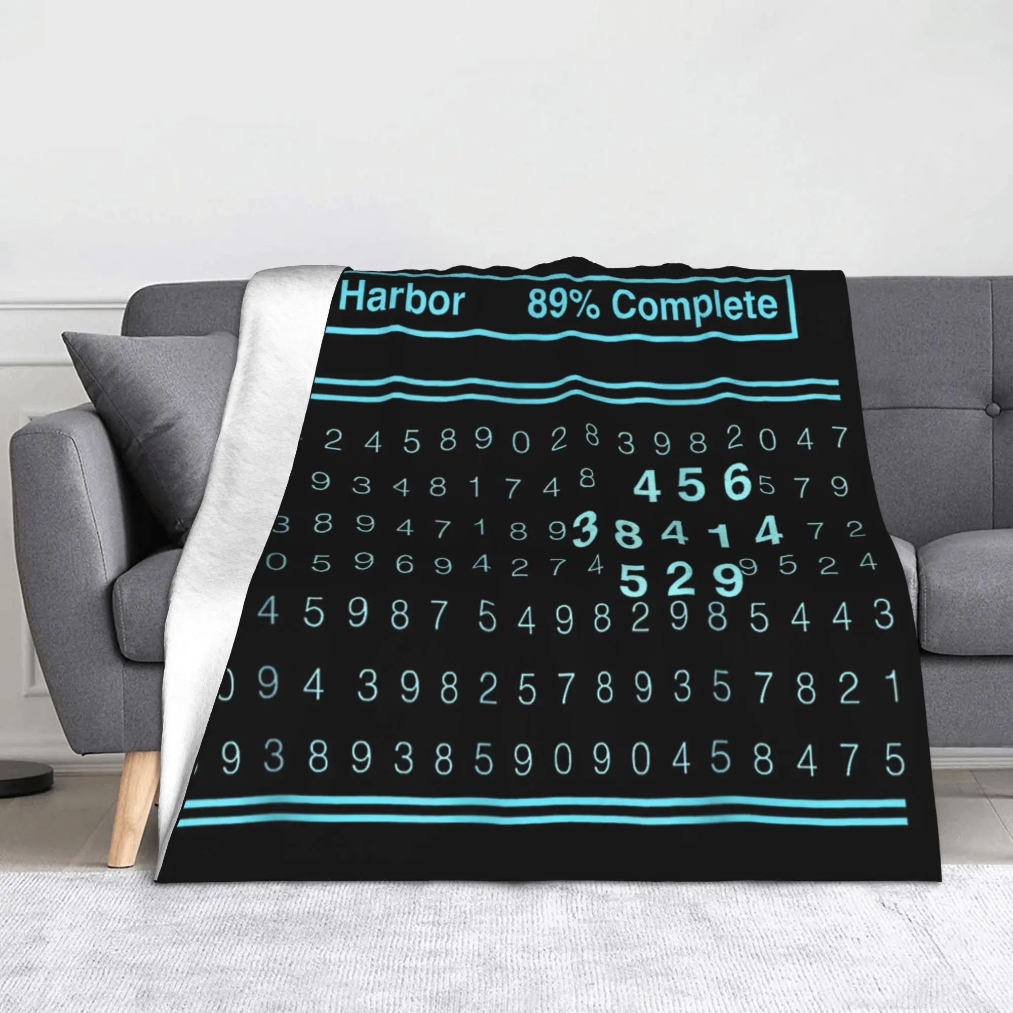 

Severance Lumon Macrodata Refinement Flannel Throw Blanket Scary Numbers Bedding Throws Knitted Blanket Outdoor Soft Portable