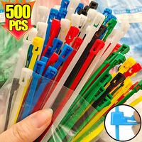 New Nylon Reusable Cable Ties Releasable Self-locking Slipknot Cables Ties Organizer Binder Lock Strap Zip Ties Binder Wholesale