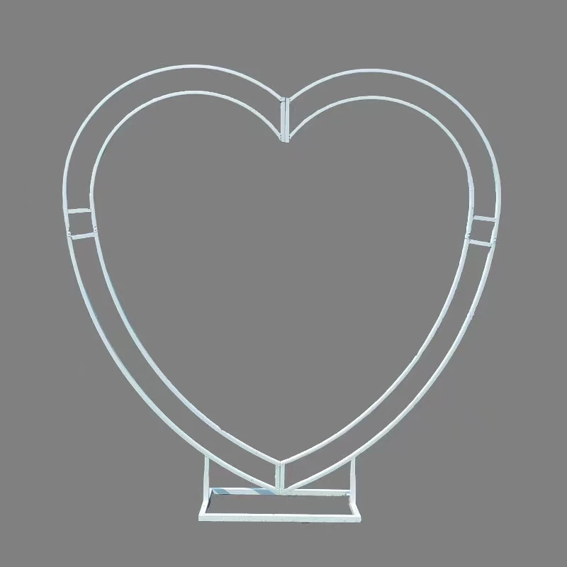 Wedding props wrought iron heart-shaped background arch wedding stage arrangement creative ornaments background heart-shaped fra