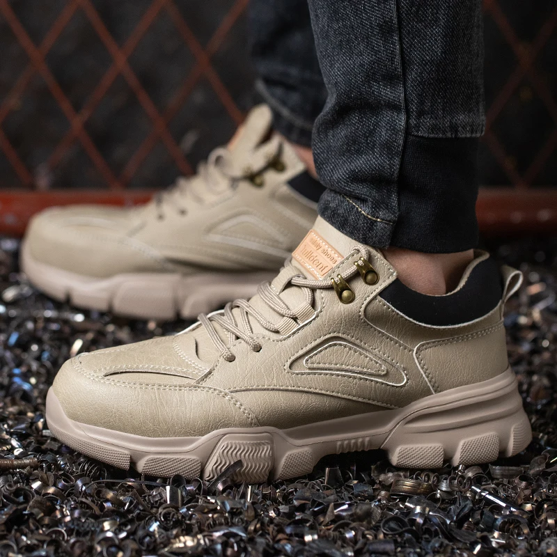 مكافحة سحق المضادة للثقب أحذية غير قابلة للتدمير أحذية أمان الرجال الصلب تو أحذية عمل الأحذية الواقية الأحذية التكتيكية