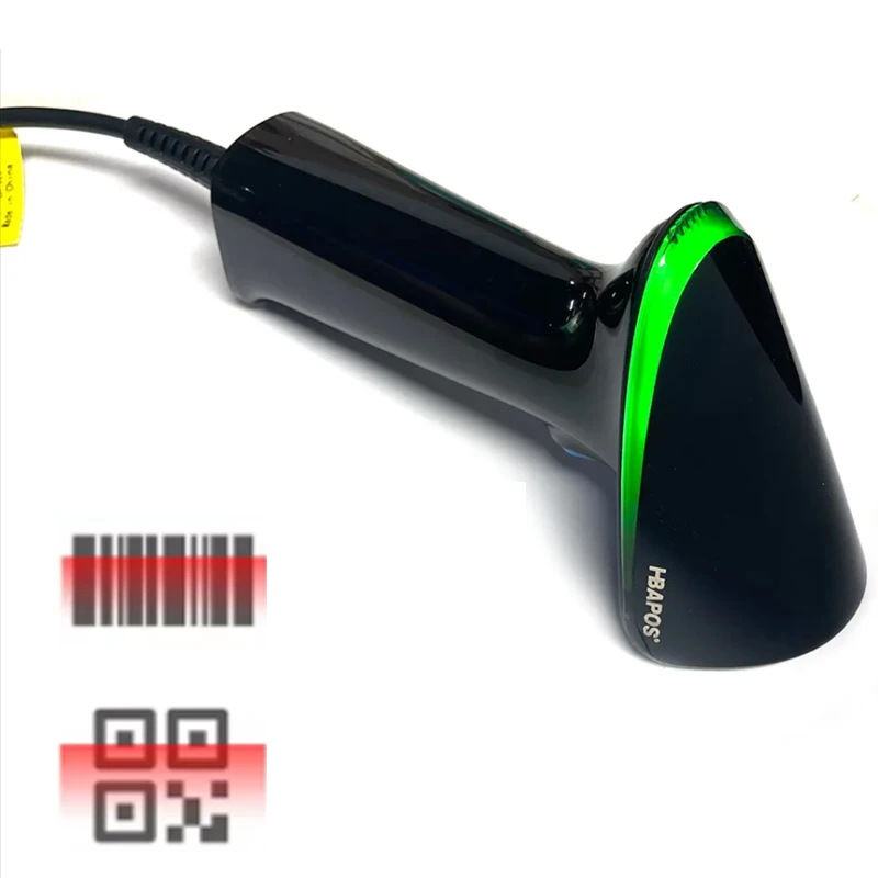 USB Barcode Scanner for PC / POS/ Laptop, Wired Handheld 1D 2D QR code Data Matrix PDF417 USB Reader for Retail Supermarket