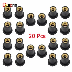 M5 5MM Motorcycle Windscreen Well nut Rubber Well Nuts FOR SUZUKI GSXR1000 K7 GSXR 1000 GSX R1000 GSXR-1000 BMW S1000RR S 1000RR