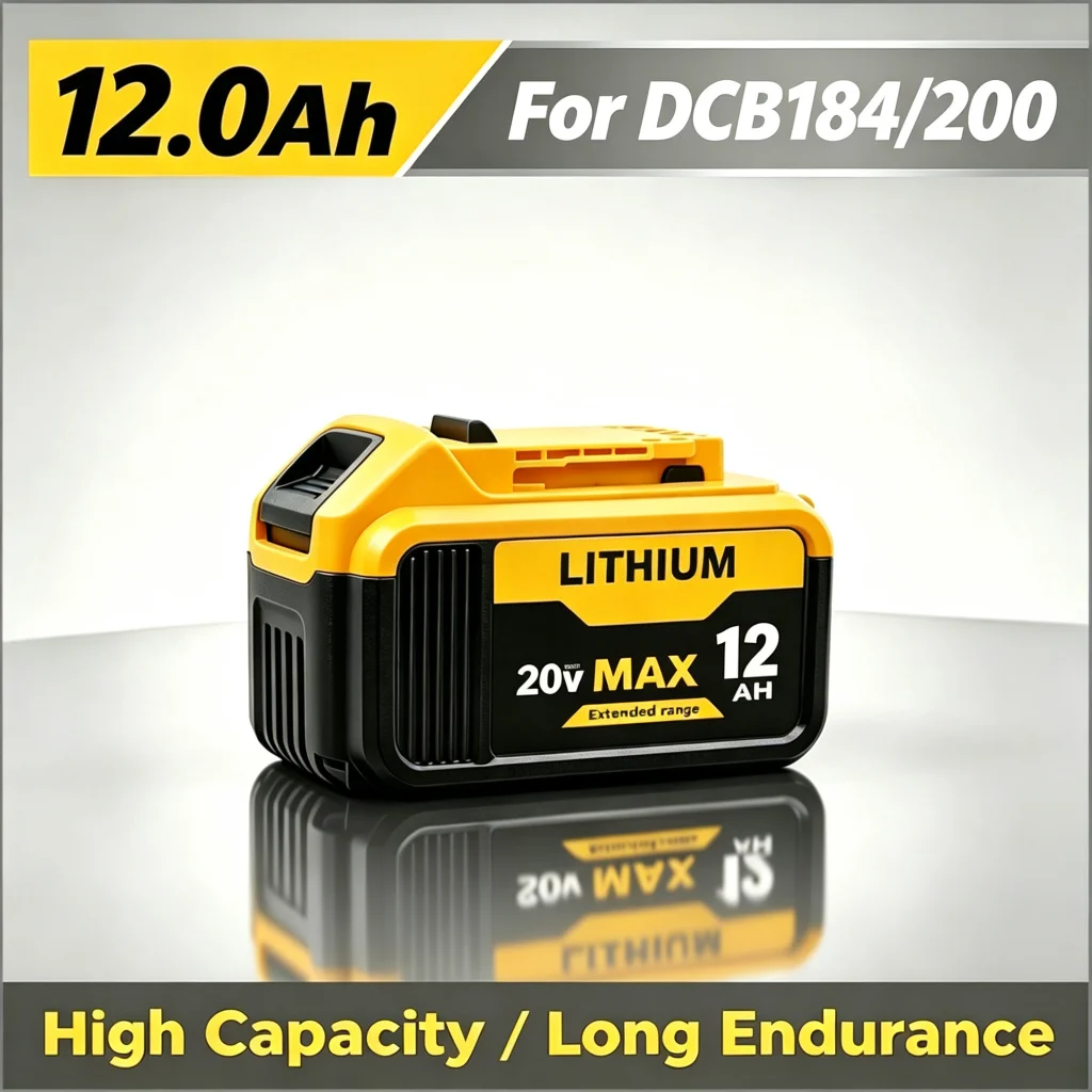 Image of Neu 100% für DCB184 DCB200 Elektrowerkzeug-Adapter 18V 20V MAX 8,0Ah Lithium-Akku Ersatz 18V DCB203 DCB204 DCB205 DCB206 DCB201 DCB180 DCB181 DCB182 Ladegerät 8000 mAh Akku