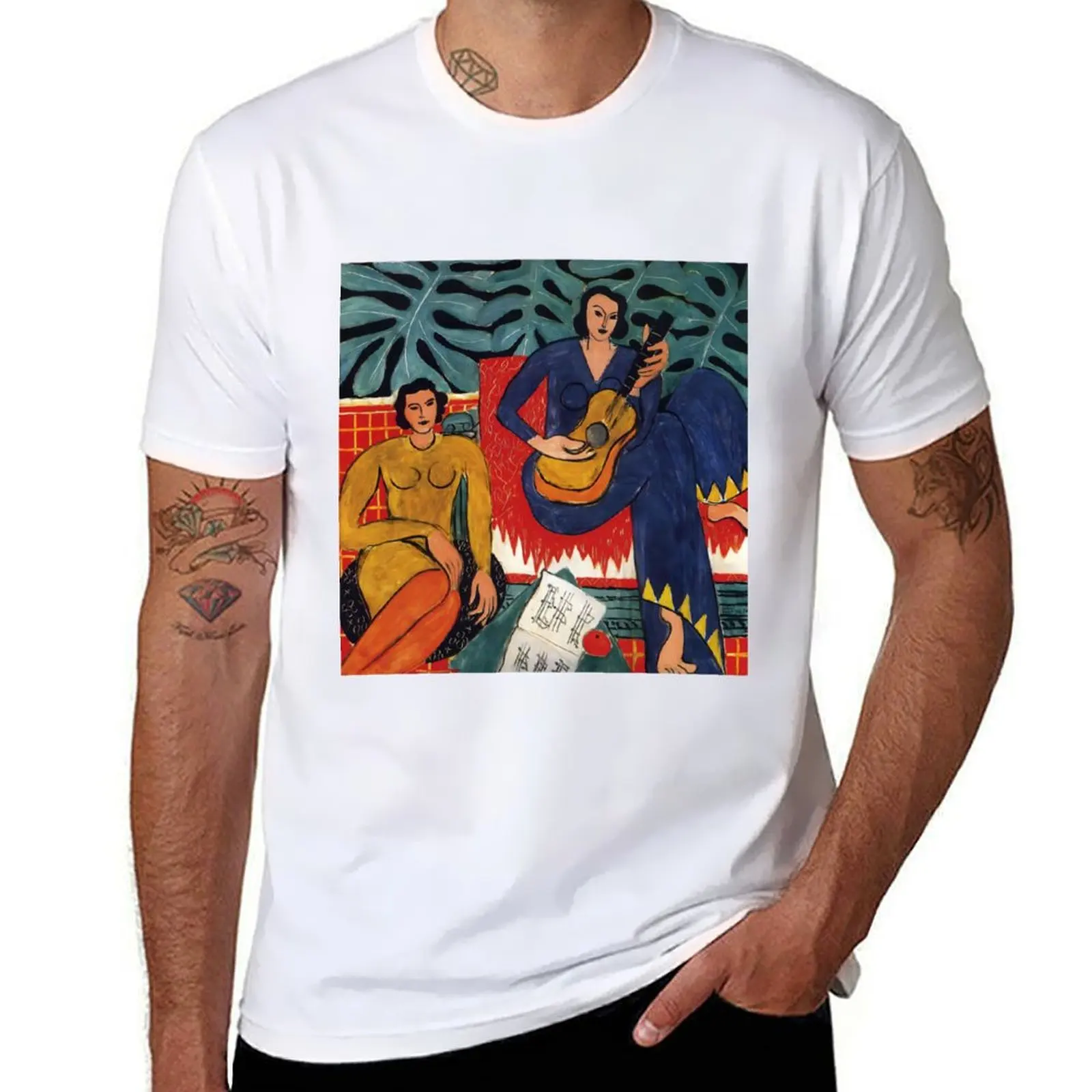 

The music by Henri Matisse 1939 T-Shirt t shirts for man graphic funny man t shirt heavy cotton T-Shirt