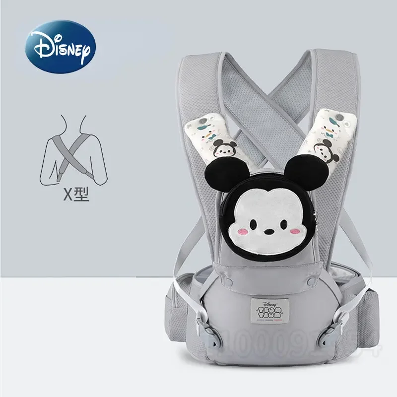 Disney mickey minnie original nova cinta do bebê marca de luxo frente abraçando cinta do bebê leve dos desenhos animados moda envoltório do bebê