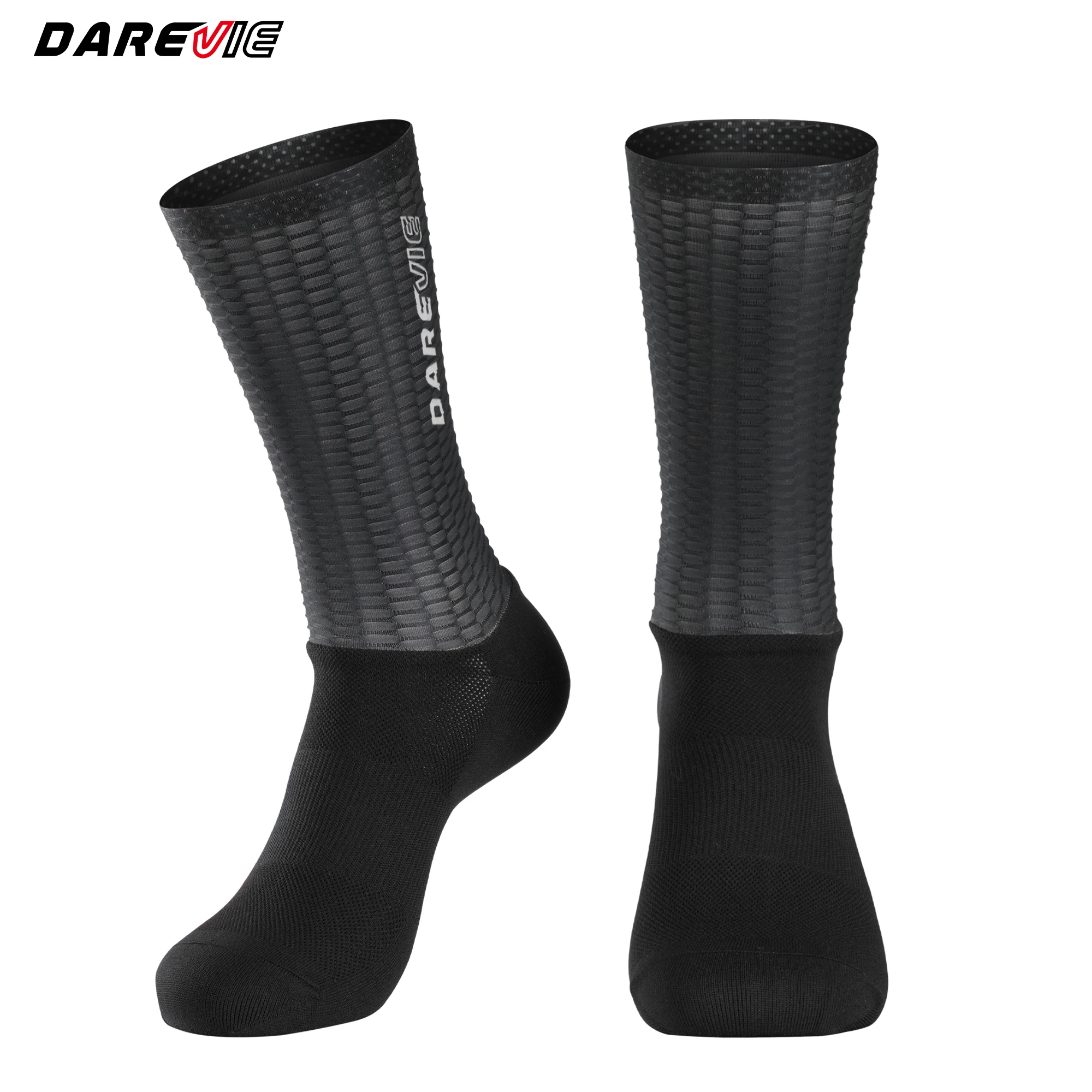 

DAREVIE Men Cycling Socks Non-Slip High-Performance Cycling Socks Lightweight Moisture-Wicking Quick-Dry Outdoor Sports Socks