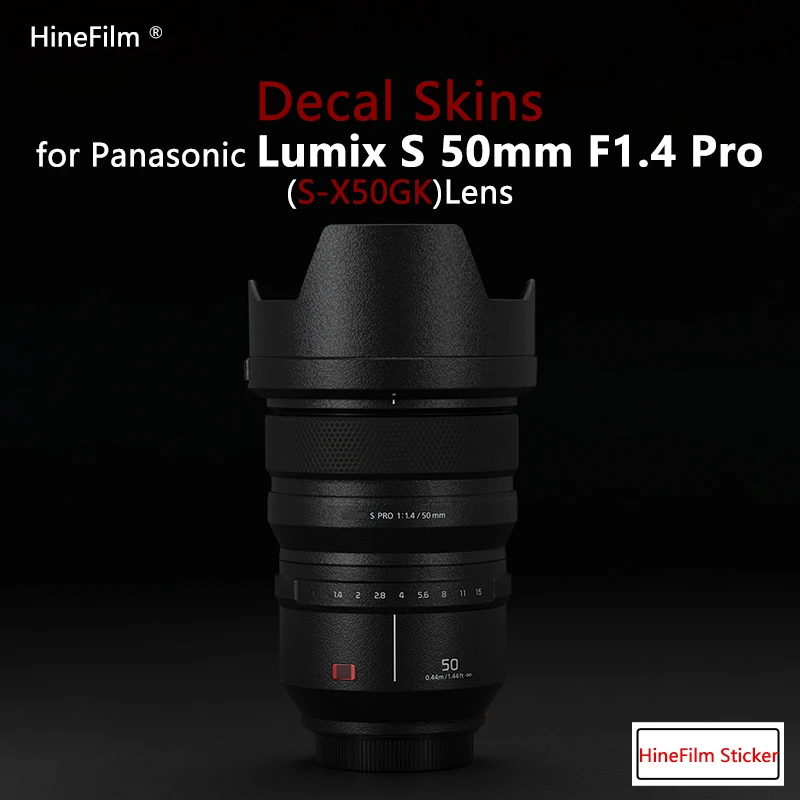 

Hinefilm Skin for LUMIX S 50 F1.4 Lens Decal Skin for Panasonic Lumix S Pro 50mm F1.4 Lens Sticker S-X50 Wraps Cover 50 1.4 Film