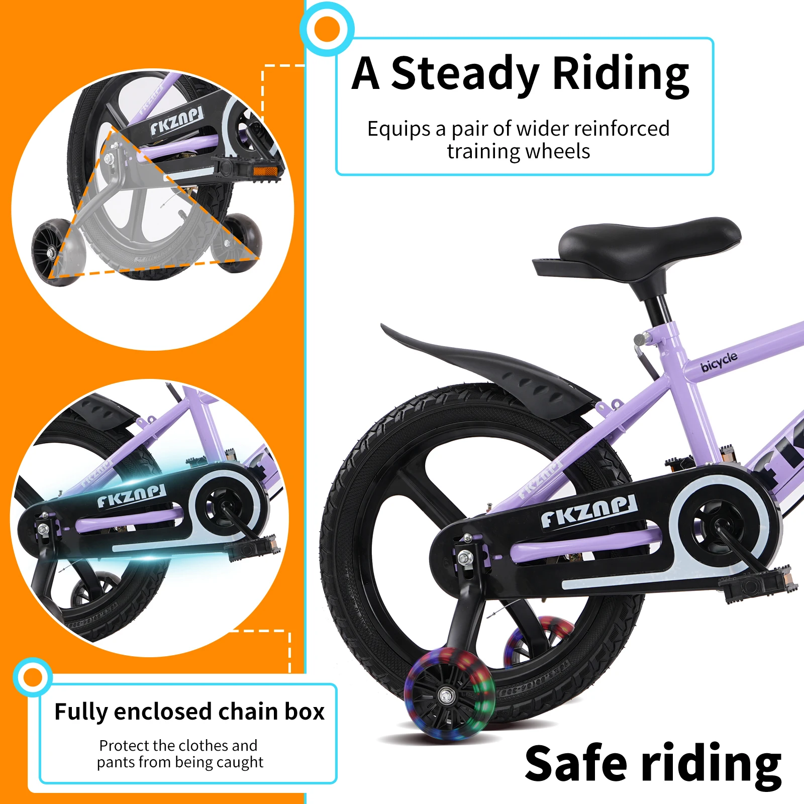 Kids Bike with Training Wheels - Kids Outdoor Ride On ulasan dan harga
