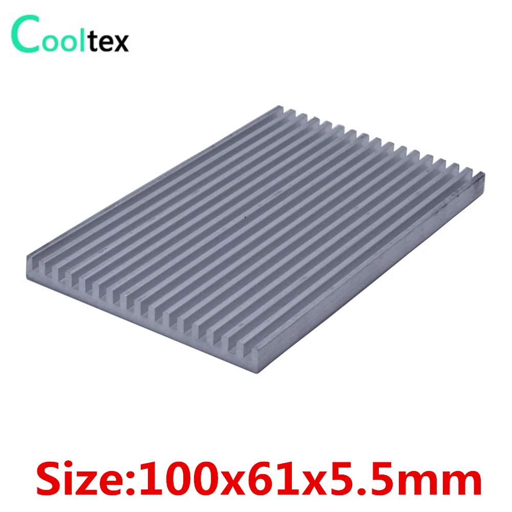 (Oferta specjalna) DIY Radiator aluminiowy 100x61x5.5mm Radiator radiatora do chipa LED IC elektroniczna chłodnica