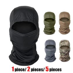 Gorro de pasamontañas de camuflaje protector solar al aire libre máscara facial completa transpirable casco de motocicleta gorra interior hombres mujeres máscara de ciclismo