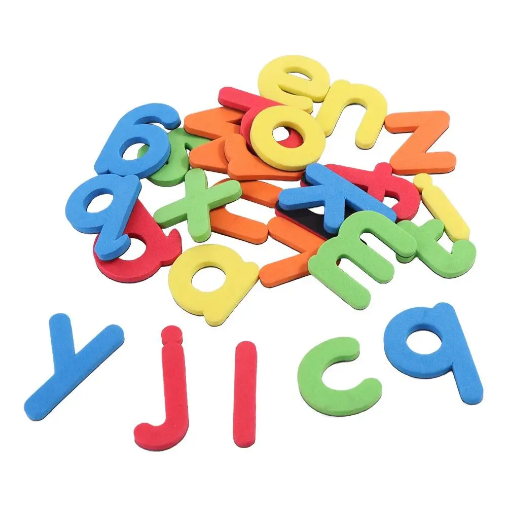 24pcs Magnetic Alphabet Letters EVA Magnetic Letter Sticker Soft EVA Foam Magnetic Letter Refrigerator Sticker Letter Number