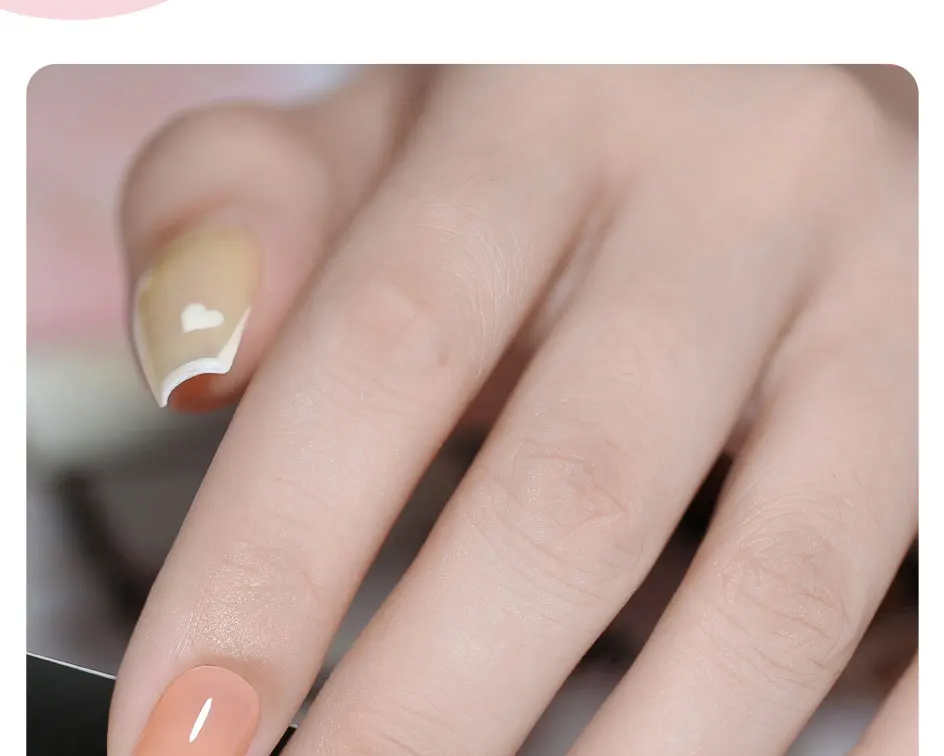 Clou Beaute Transparenter Französischer HEMA TPO FREIER Gel-Nagellack Durchscheinend Nude Rosa Rot Jelly Milchig Weißer Lack Farbige Nagelkunst – Detail 10
