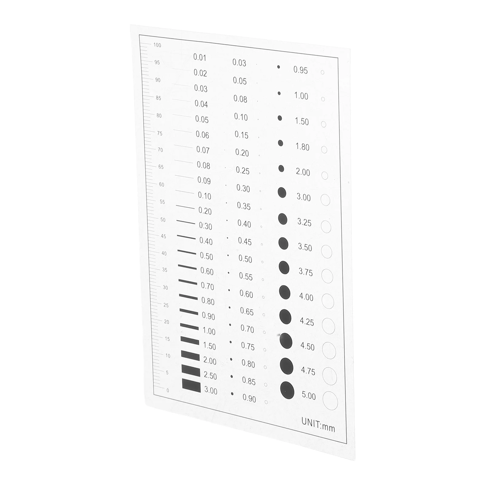 

Flaw Detection Gauge High Precision Measuring Tool Line Width Defect Film Ruler Scratch Measurement Chart Point Estimation Tools