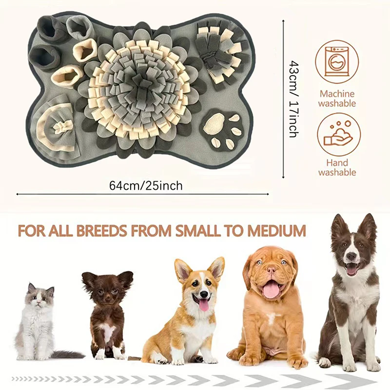 New Pet Smell Mat Foraging Smell Training Blanket Entertainment Interactive Dog Slow Food Mat Training Educational Pet Toys