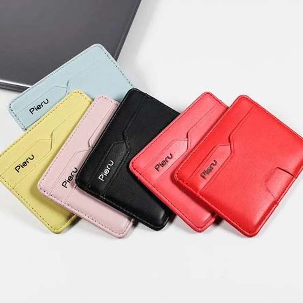 

Colorful Multi Slot Slim Women Card Holder Card Case Candy Color Women Wallet PU Leather Credit ID Card Slim Card Bag Storage