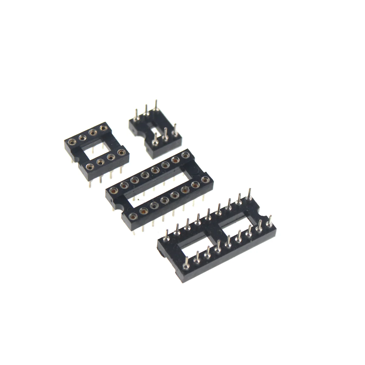 20PCS IC socket round hole Narrow Wide DIP 6 8 14 16 18 20 24 28 40 pin DIP6 DIP8 DIP14 DIP16 DIP18 DIP20 DIP28 DIP40 pins