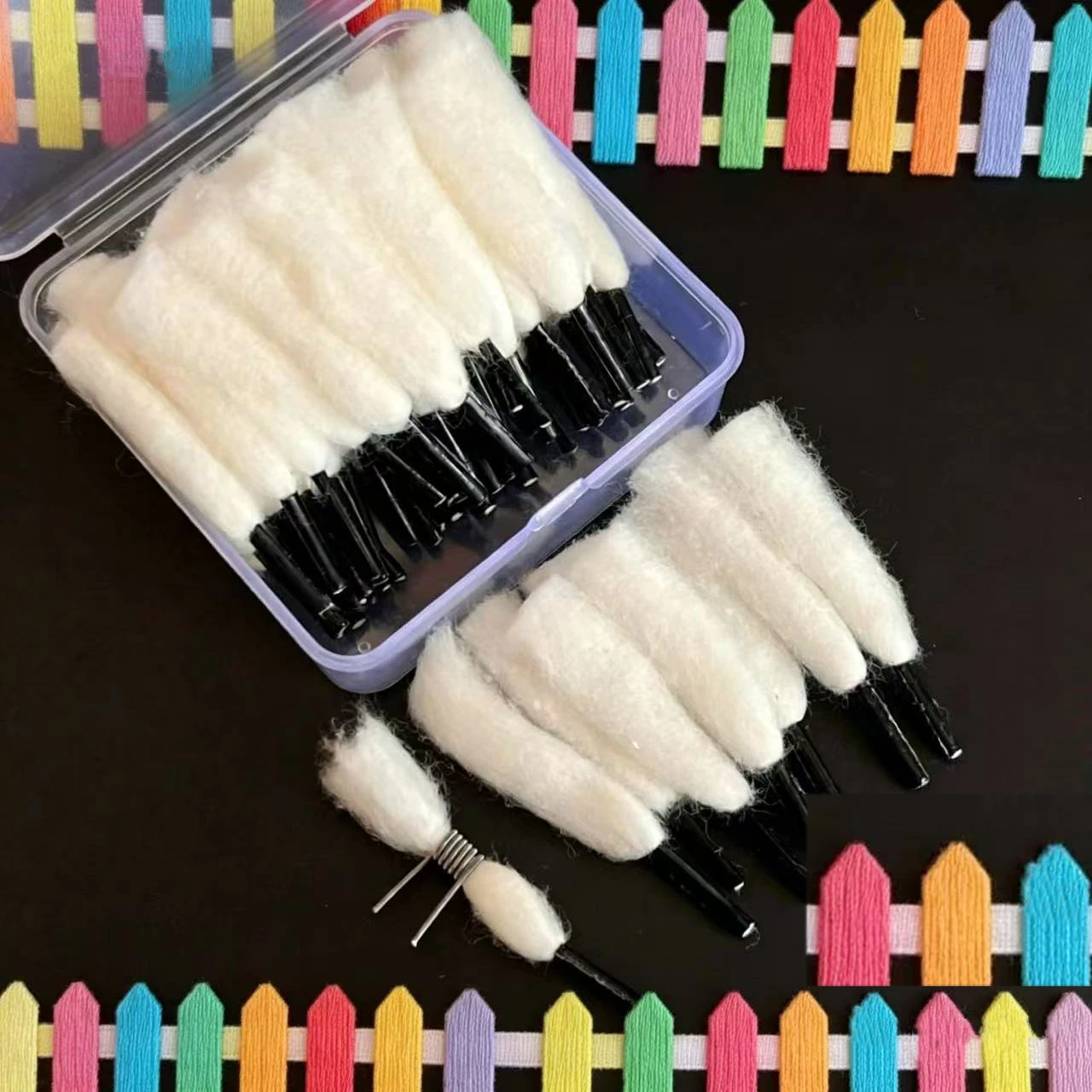 250/100/50pcs Gaeden Tool 3.0/2.5/4.0mm Organic Cotton Wool Oil/Water Absorbent Shade Cloth Cotton VS MUJI 50pcs/box