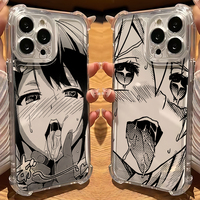 Cute girl trend Anime Phone Case For Xiaomi Redmi 14C 13C K50 K40 Note 13 12 11 10 9S 4G 5G Anti Fall Clear Back A-Ahegaos Cover