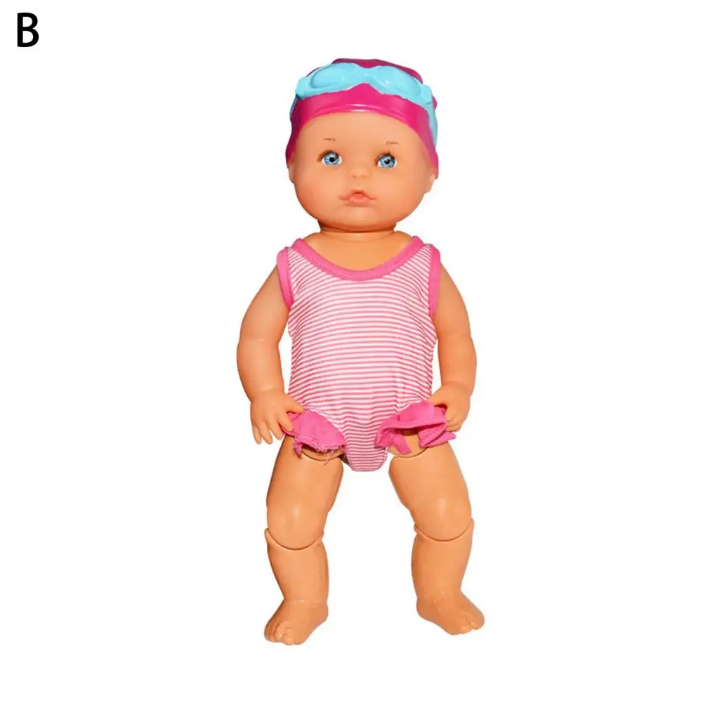 Swimming Doll for Kids Realistic Electric Swim Doll for Pool Bath Play Waterproof Backstroke Swimming Baby Doll for Kids Water