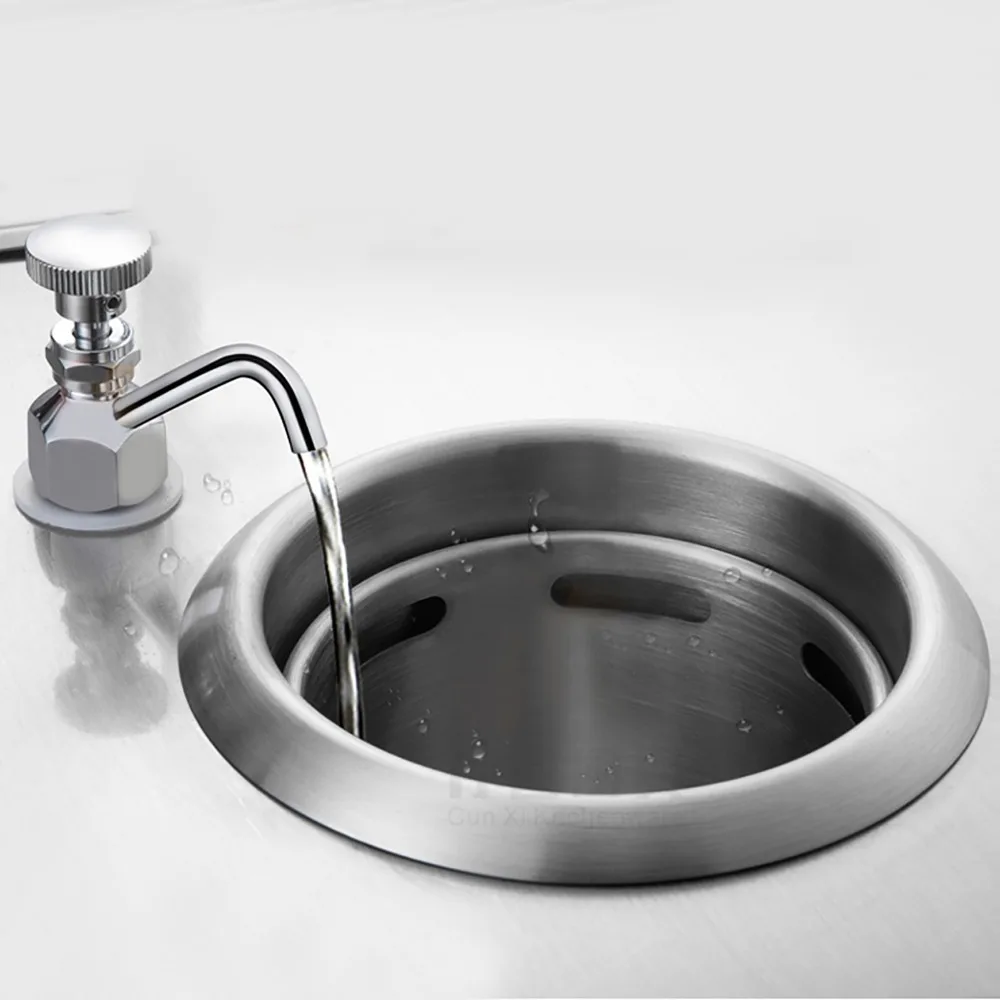 Stainless Steel Dipperwell Set Faucet Sink Coffee Shop Accessory Washing Tool