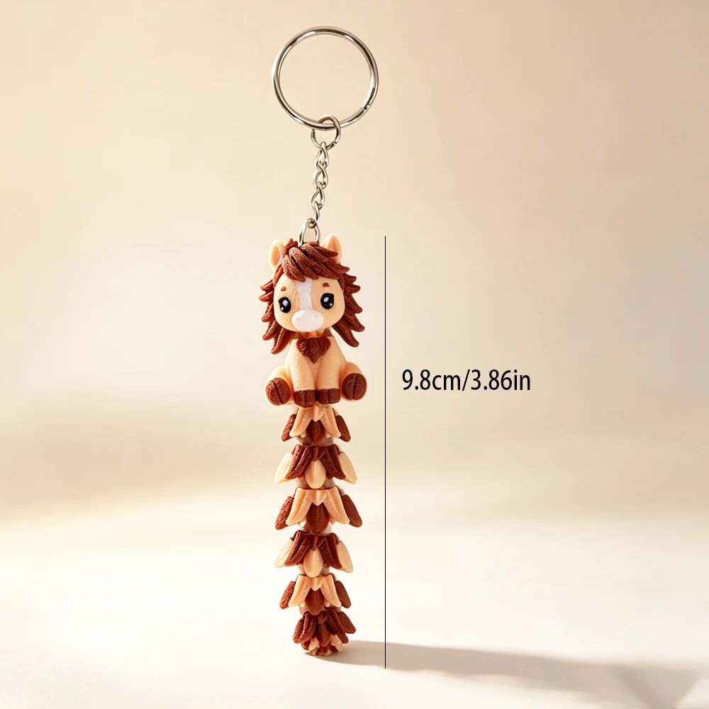 3d Printing Cute And Cute Pony Keychain Fantasy Theme Design, Mobile Backpack Pendant, Mobile Phone, Car, Etc