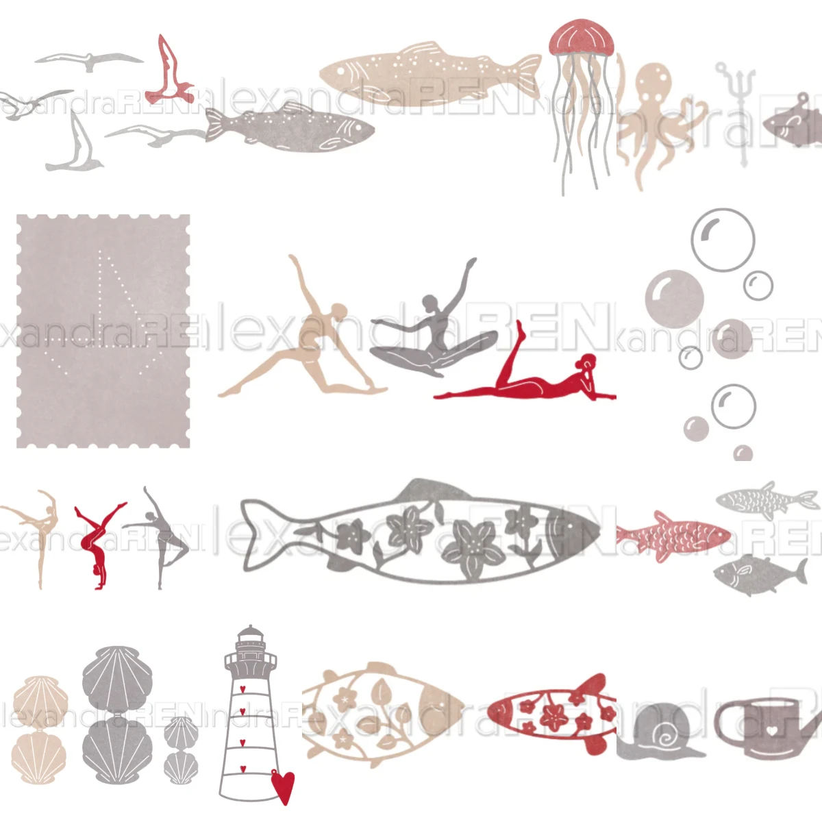 Catch Fish Shell Stamps 2026 Neue Metall-Stanzformen für Scrapbook, Tagebuch, Dekoration, Prägevorlage, DIY-Grußkarte, handgefertigt