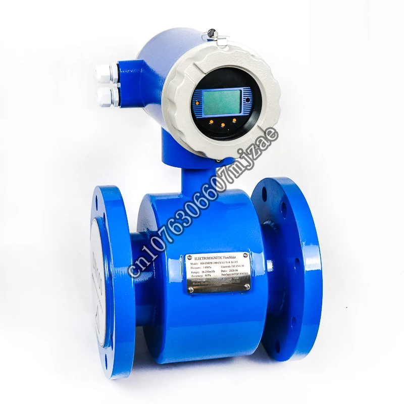 6 inch water flow meter digit electromagnetic water smart flow meter acetic acid flow meter