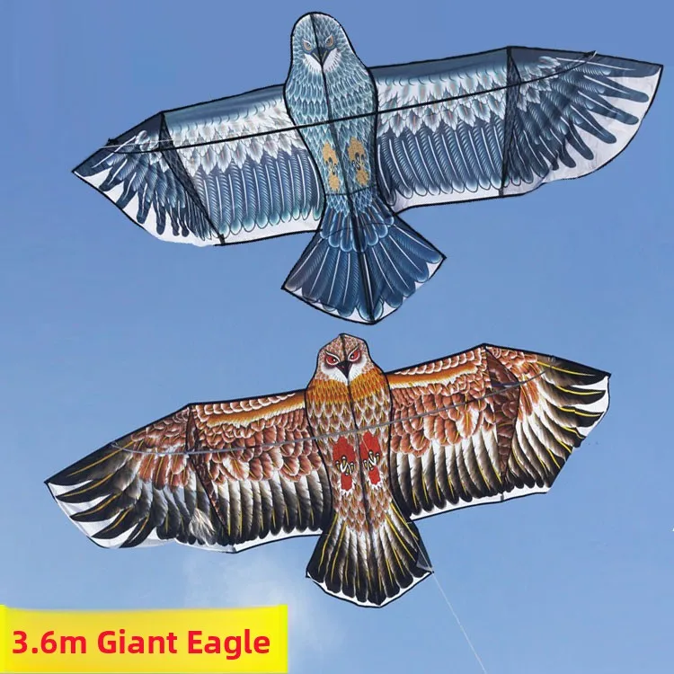 Cometa Tradicional de Weifang con Forma de Águila, Fácil de Volar, Estilo de Dibujos Animados, con Rueda de Línea, Apta para ...