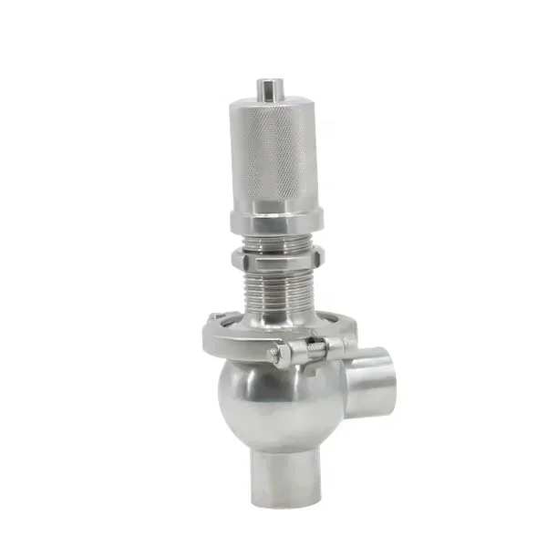 

Stainless Steel Sanitary Food Grade Butt Weld Relief Pressure Safety Valve