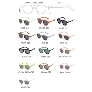 Polarisierte Kindergläser mit Riemen, rund, flexibel, Baby Mode, 0-3 Jahre, UV400 8 Hauptverkäufe flexible Kinderbrillen - №2