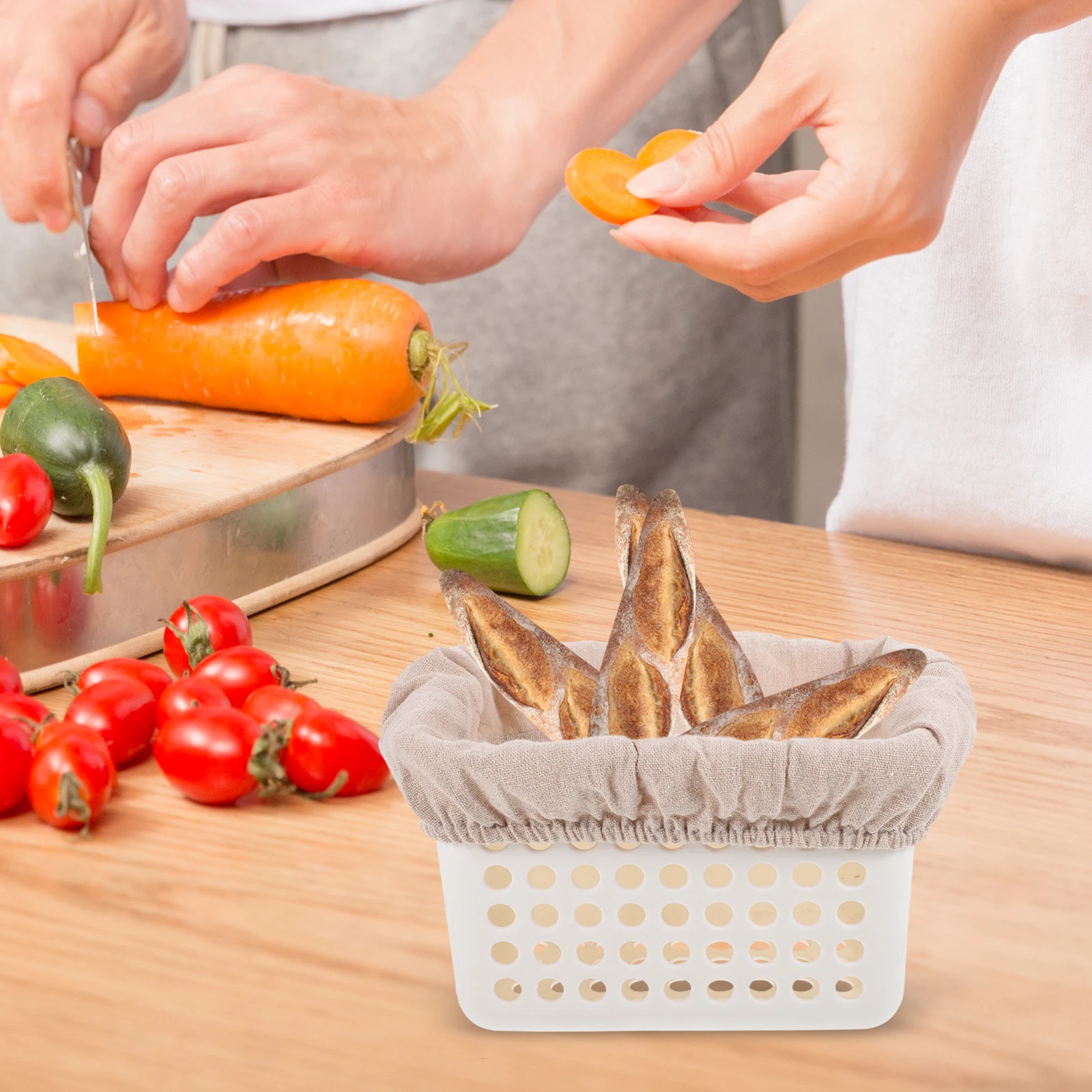 

Bread Basket Cloth Liner Reusable Cotton Cover Proofing Supplies Sourdough Cloth Storage Pan Liners