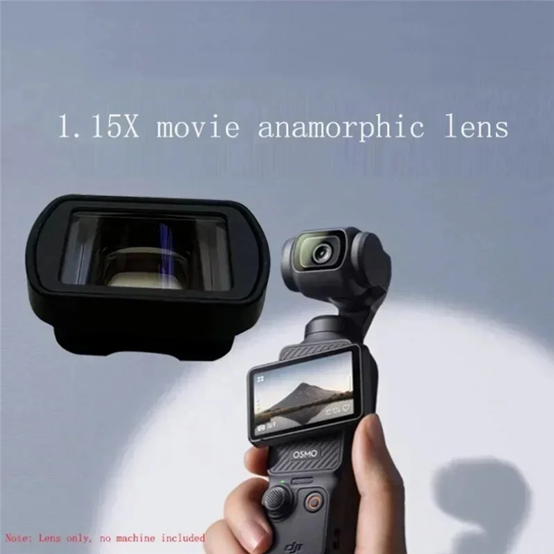 

DIGIT-Video Widescreen 1.15X Anamorphic Lens Filmmaking Camera Movie Lens For DJI Osmo Pocket 3