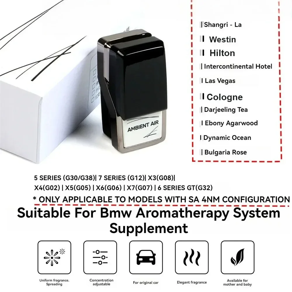 لجميع معطر هواء السيارة BMW - عطر محيط ممتاز لـ G30/G38/G12/G32/X3/X4/X5/X6/X7 SA 4NM OEM ملحق داخلي معطر #3