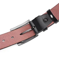 Genuine Leather For Men's High Quality Buckle Jeans Cowskin Casual Belts Business Cowboy Waistband Male Fashion Designer 2024New 5