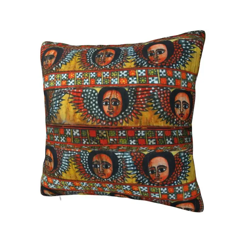 Luxury Ethiopian Habesha Art Cushion Cover Soft Throw Pillow Case for Living Room