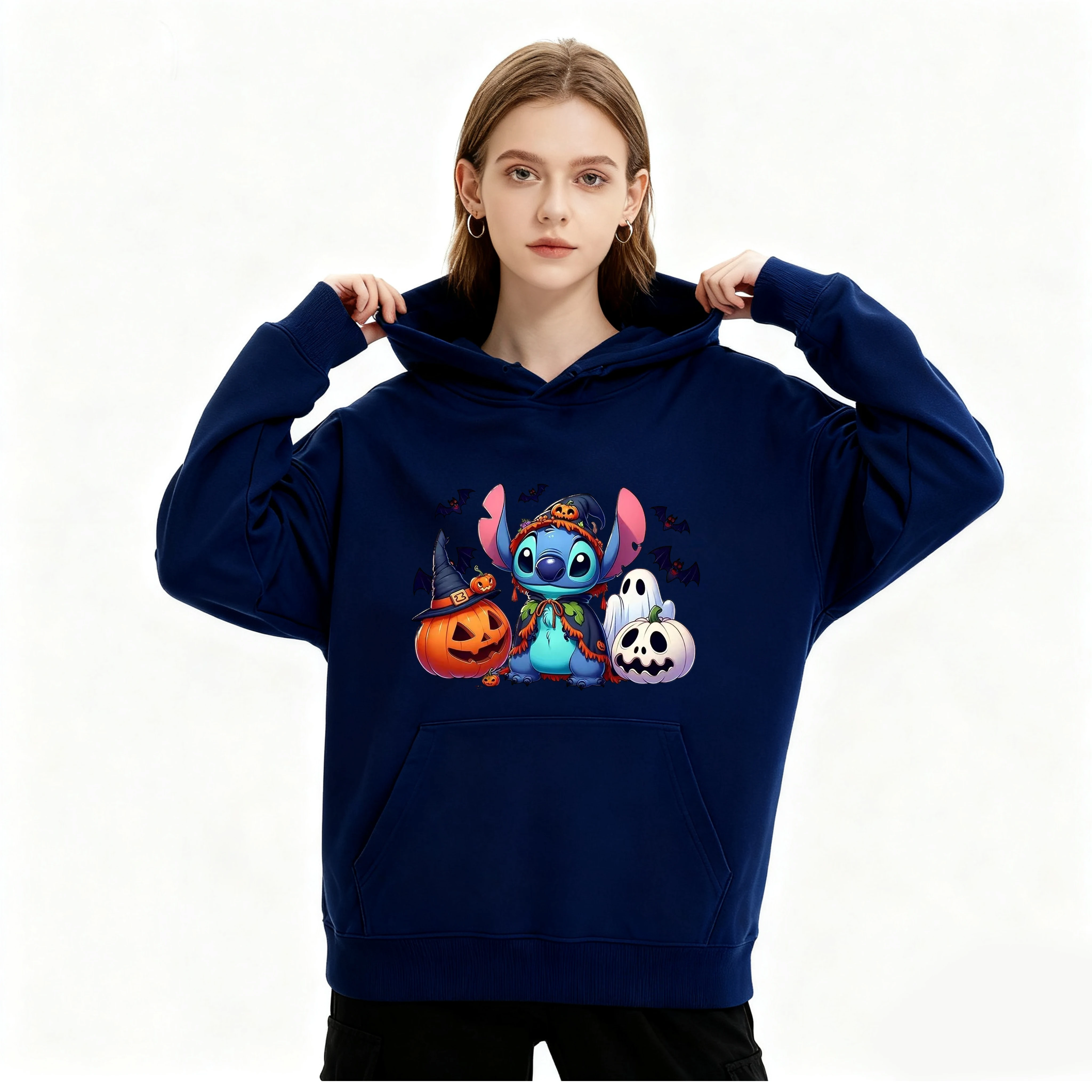 ستيتش الهالوين أزياء رياضية مقنعين سترة ديزني عنصر نمط الطباعة الرياضية مريحة لطيف الترفيه الحياة اليومية