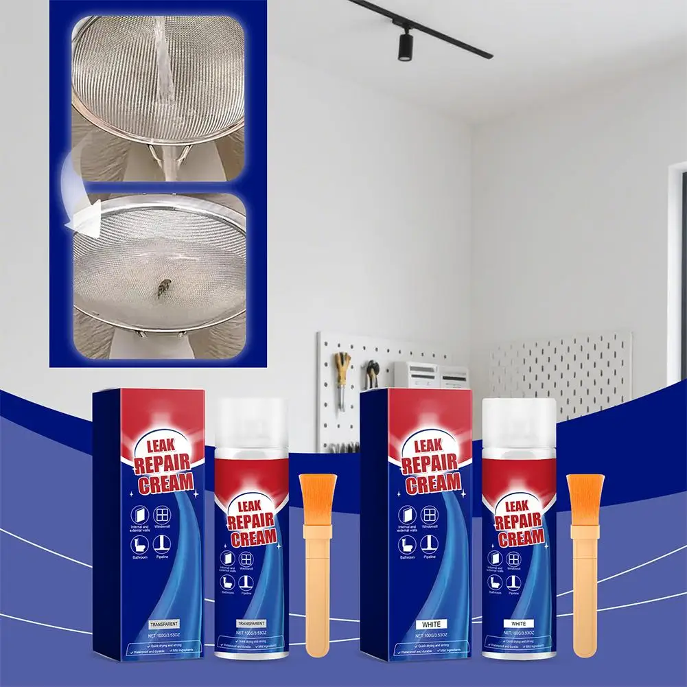 100g Leak-proof Repair Glue Powerful Waterproof Repairs Minor Leaks Pipes Water Tanks Gules Indoor Suitable For All Scenarios view 2