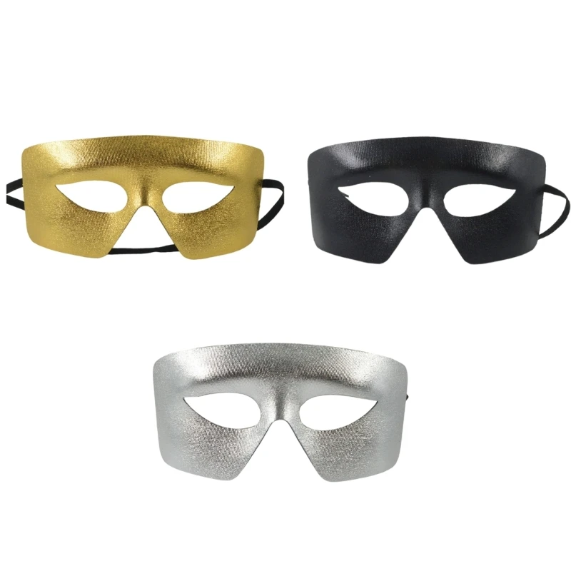 

Simple Mask Masquerade Mask Lightweight Party Mask Half Face Mask Halloween-Cosplay Mask Flirting SM Mask for Men Male