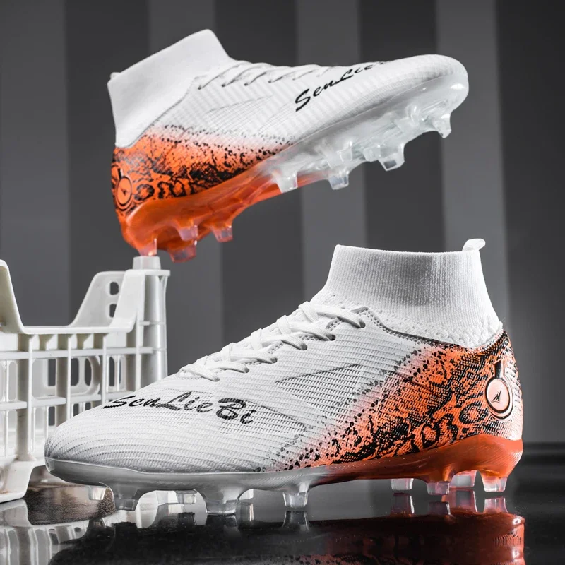 

Men Football Boots Unisex Cleats Sneakers Ultralight Women Original Hot Sale TF/FG Professional Match Soccer Shoes High-quality
