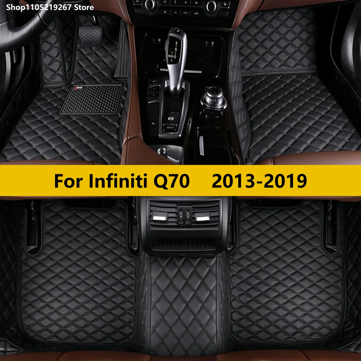 

Car Floor Mats For Infiniti Q70 2013 2014 2015 2016 2017 2018 2019 Carpets Leather Mat Durable Rugs Anti Dirty Pad Set